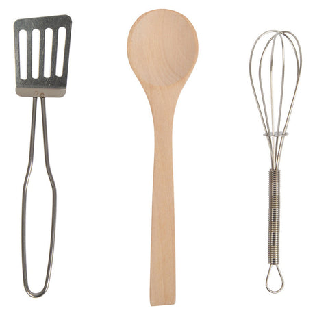 Small foot - set de cuisine ludique avec tablier, 9 pièces.