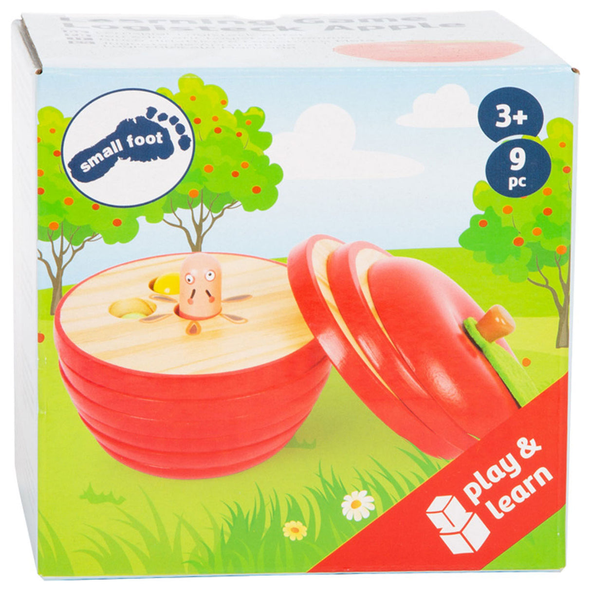 Small foot wooden stacking game apple