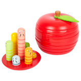 Small foot wooden stacking game apple