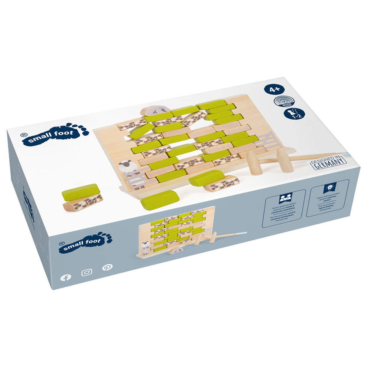Small foot - jeu de mur oscillant en bois