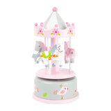 Small Foot Wooden Music Box Running and Wrandable Unicorn