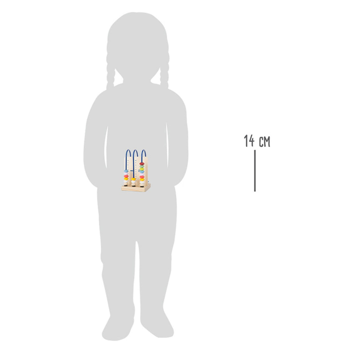 Malá noha dřevěná matematika Abacus