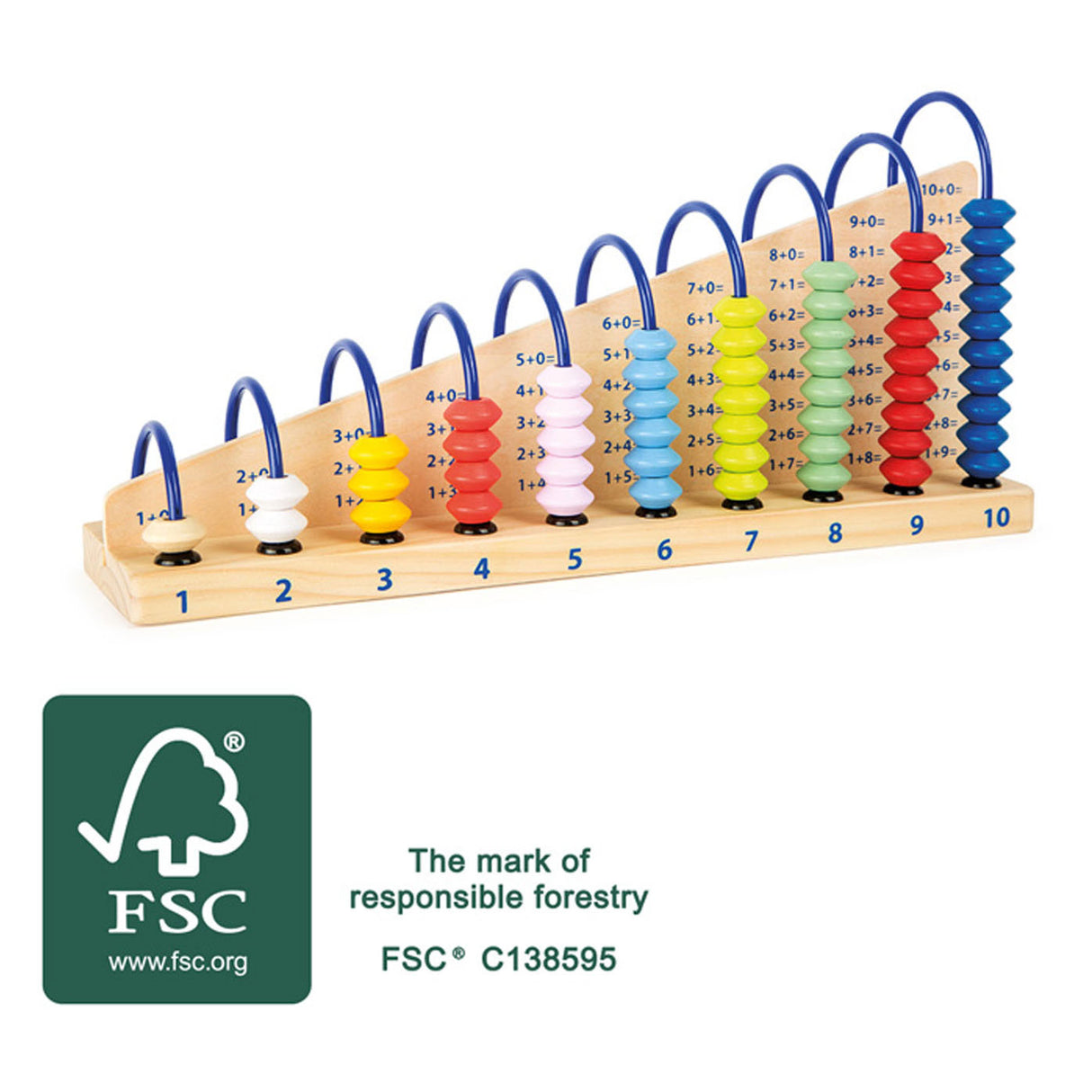 Small foot wooden abacus