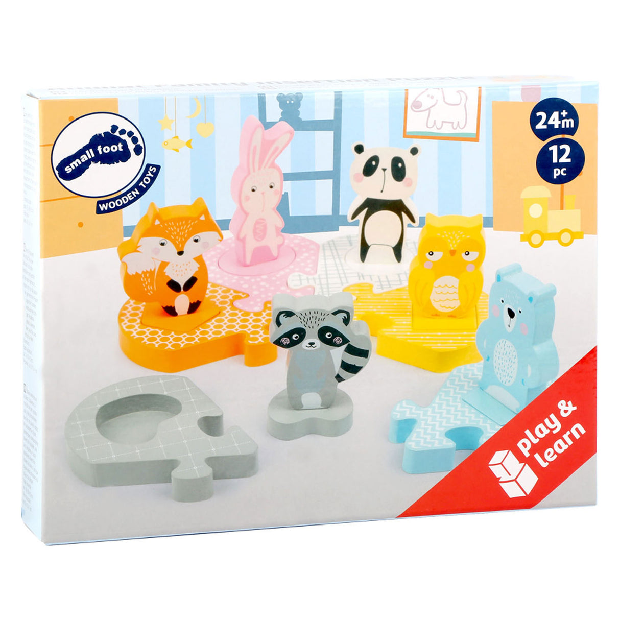 Small foot - puzzle en forme d'animaux en bois