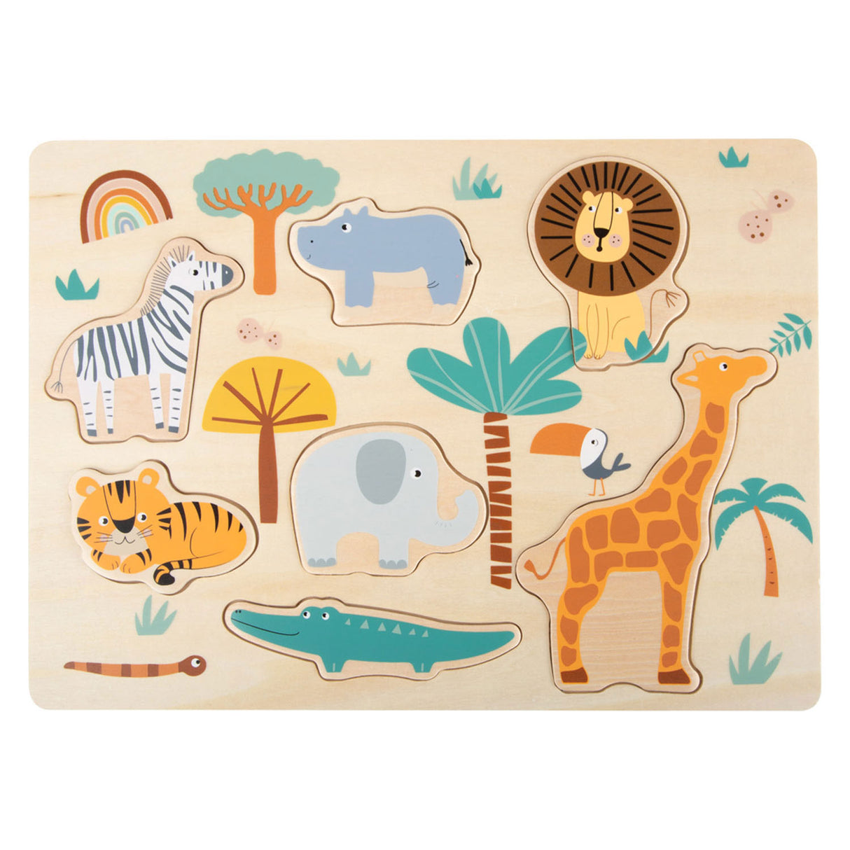 Small Foot Wooden Puzzle Safari