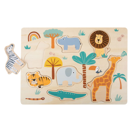 Small foot - safari puzzle en bois