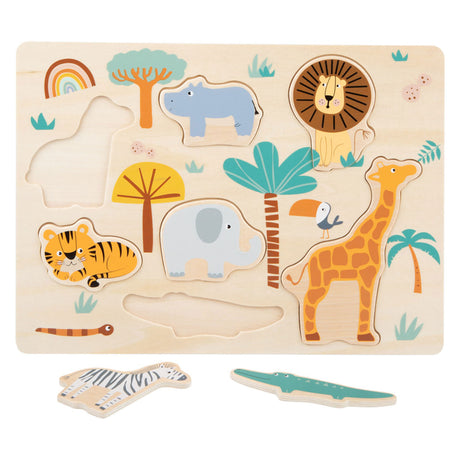 Small foot - safari puzzle en bois