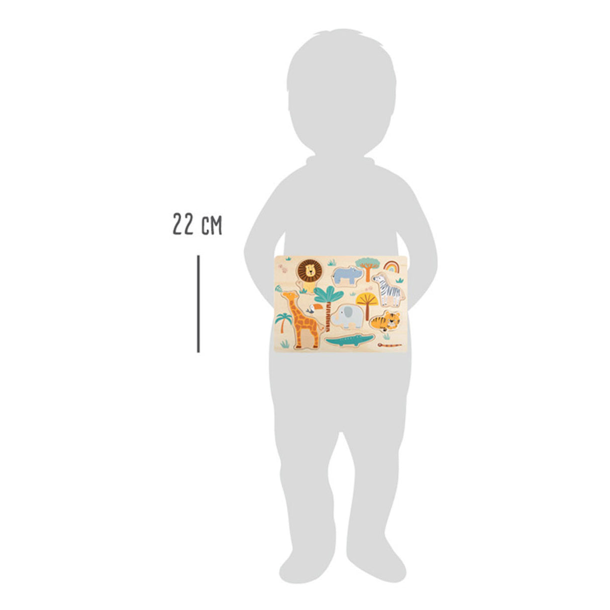 Small foot - safari puzzle en bois