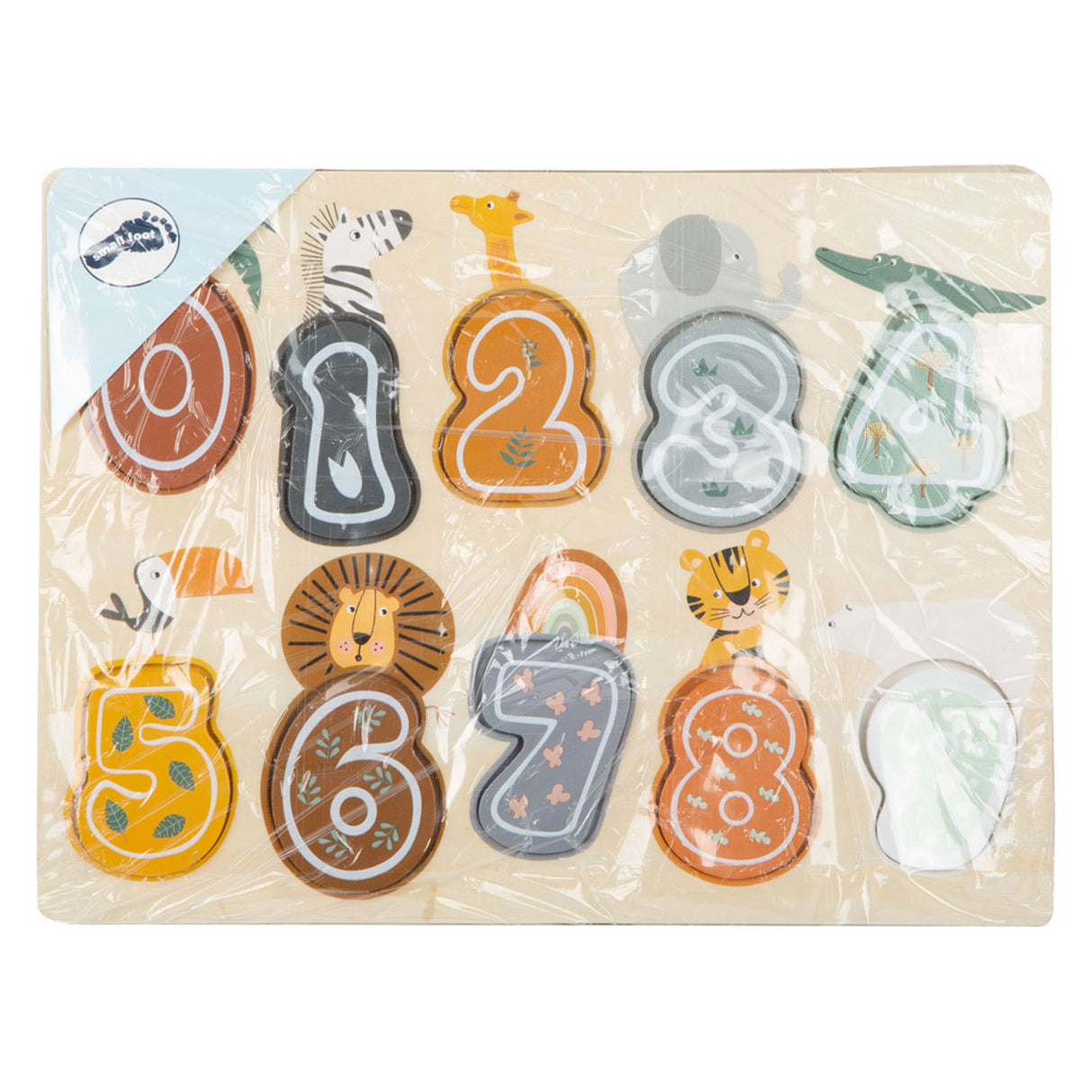 Small Foot Wooden Number Puzzle Safari