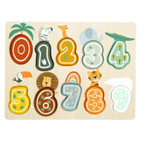 Small Foot Wooden Number Puzzle Safari