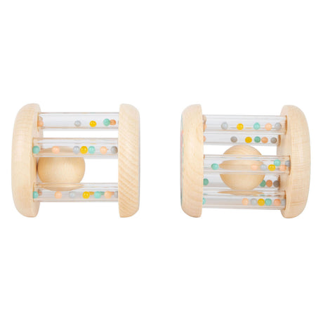 Small foot - hochet animal en bois, lot de 2