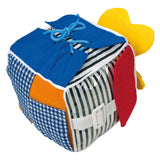 Small foot - peluche bébé cube nature