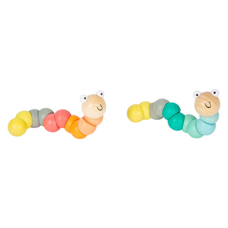 Small foot - chenille de locomotion en bois pastel