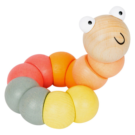 Small foot - chenille de locomotion en bois pastel