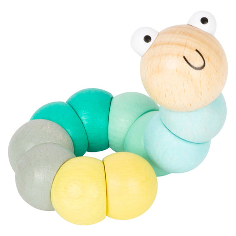 Small foot - chenille de locomotion en bois pastel