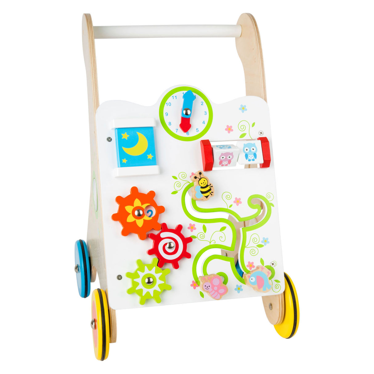 Abi Houten Baby Loopwagen Kleurrijk