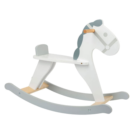 Small foot - cheval à bascule en bois skandi blanc