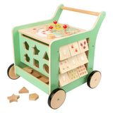 Holzbaby Walker Aktivitätszentrum Pastellgrün