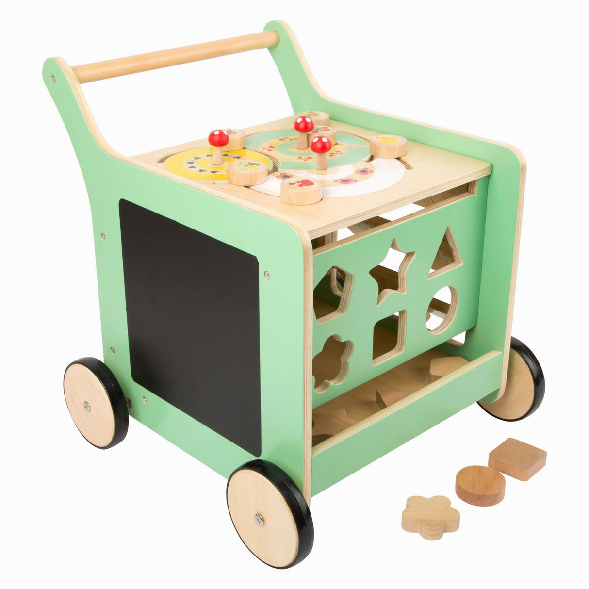 Small foot - centre d'activités trotteur en bois