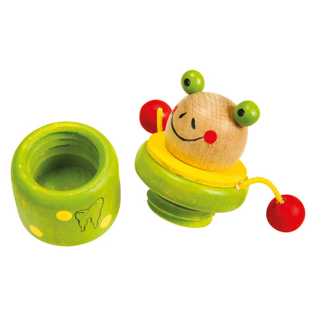Small foot - pot à dents de bébé en bois animal, 4 pcs.