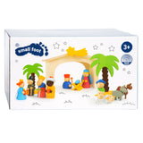 Kleng Fouss hëlze Natimity Szen Play Set, 15DLG.