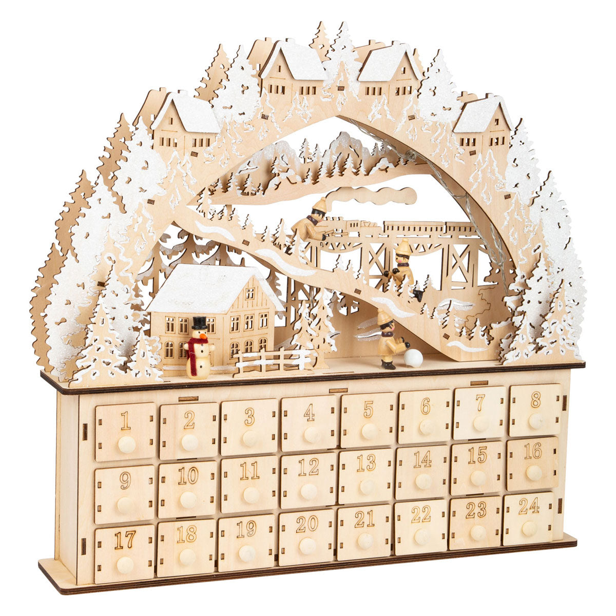Small foot - calendrier de l'avent en bois ski