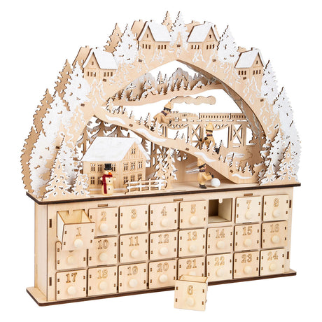 Small foot - calendrier de l'avent en bois ski