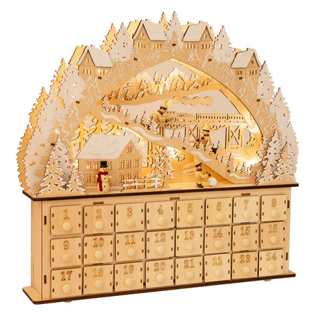 Small foot - calendrier de l'avent en bois ski