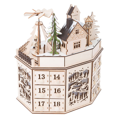 Small foot - calendrier de l'avent en bois paysage de Noël