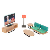 Small foot – ensemble complet moderne de meubles de maison de poupée en bois, 31 pièces.