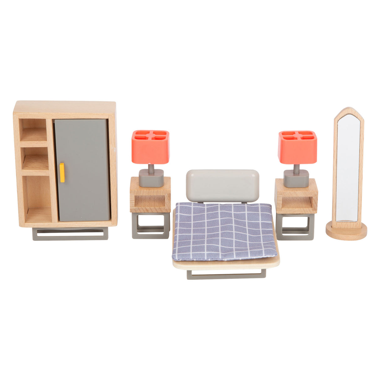 Small foot – ensemble complet moderne de meubles de maison de poupée en bois, 31 pièces.