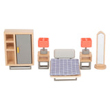 Small foot – ensemble complet moderne de meubles de maison de poupée en bois, 31 pièces.
