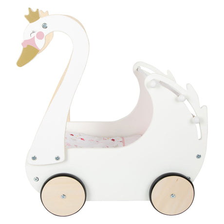 Small foot - landau pour poupée cygne en bois