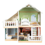 Small foot - maison de poupée villa urbaine en bois avec mobilier, 9 pièces.