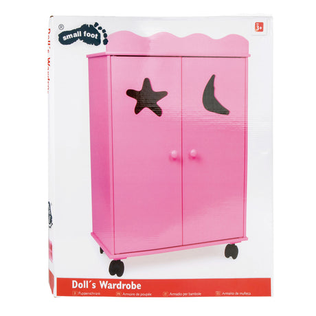 Small foot - armoire de poupée en bois rose