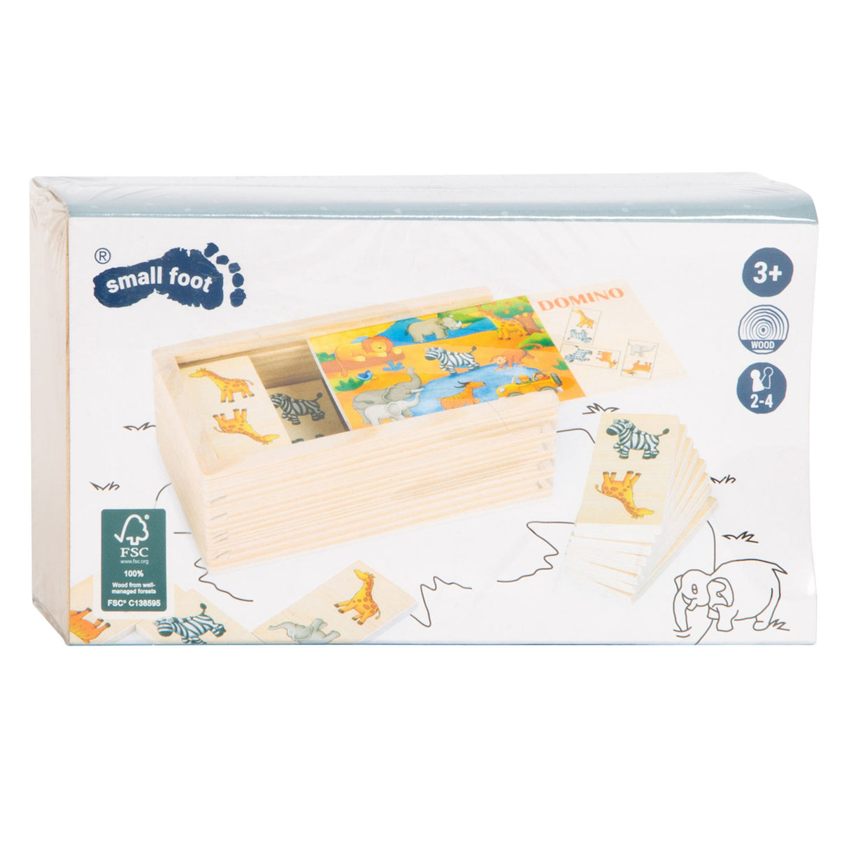 Small foot - Safari jeu de dominos en bois