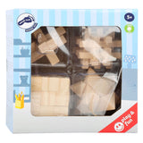 Petit pied - puzzles de cerveau en bois, ensemble de 4