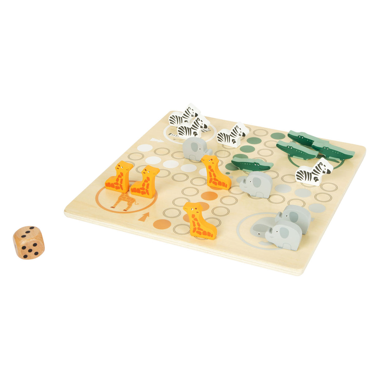 Small foot - safari jeu ludo en bois
