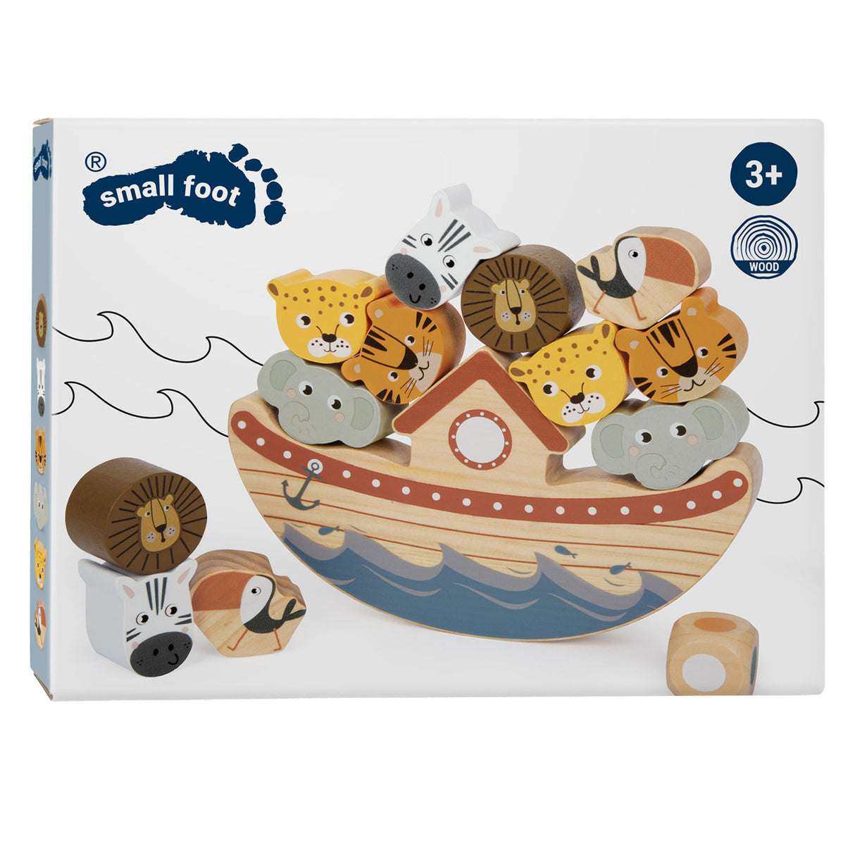 Small foot - safari jeu d'équilibre en bois
