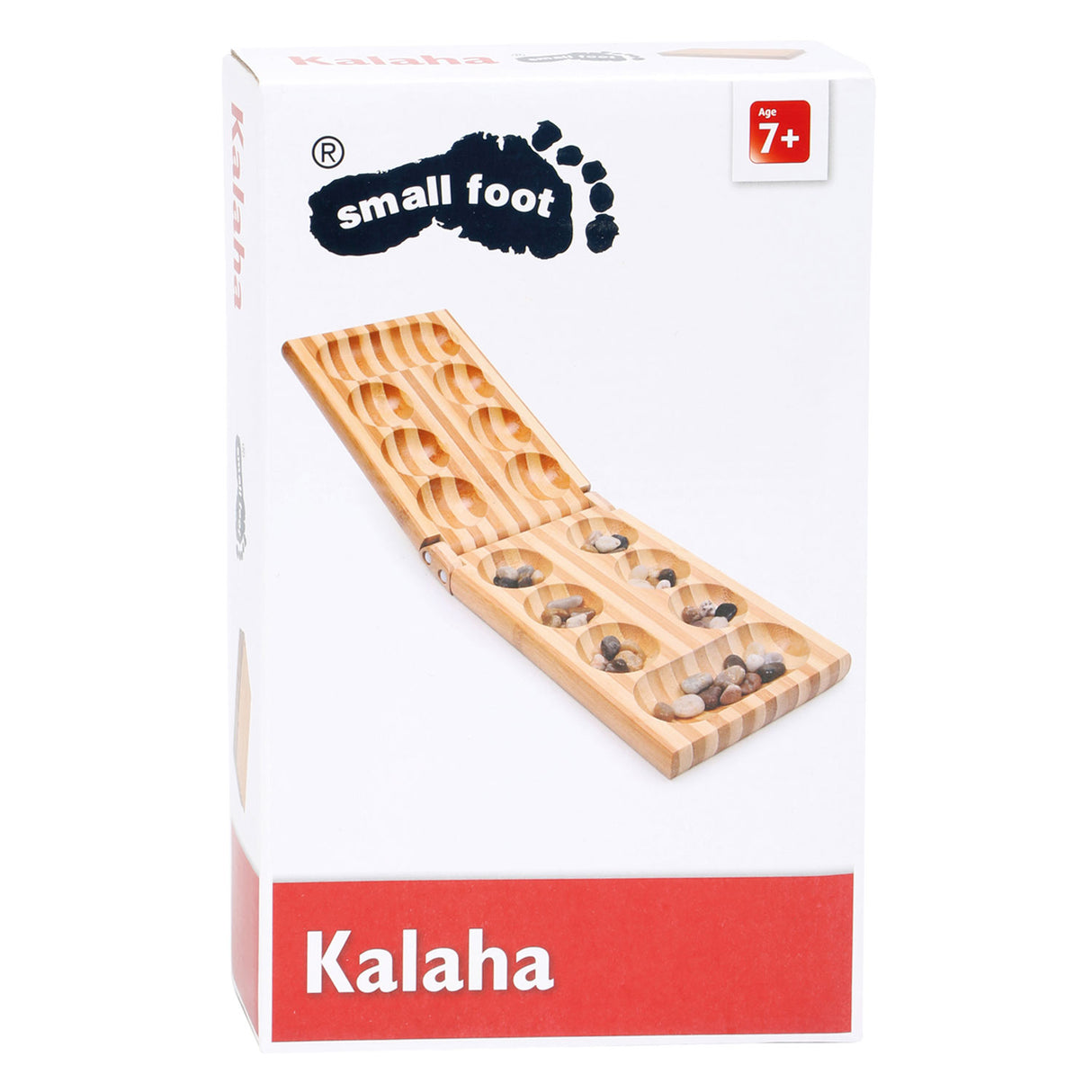 Jeu de stratégie en bois de petit pied kalaha