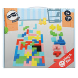 Small foot wooden puzzle geometric shapes