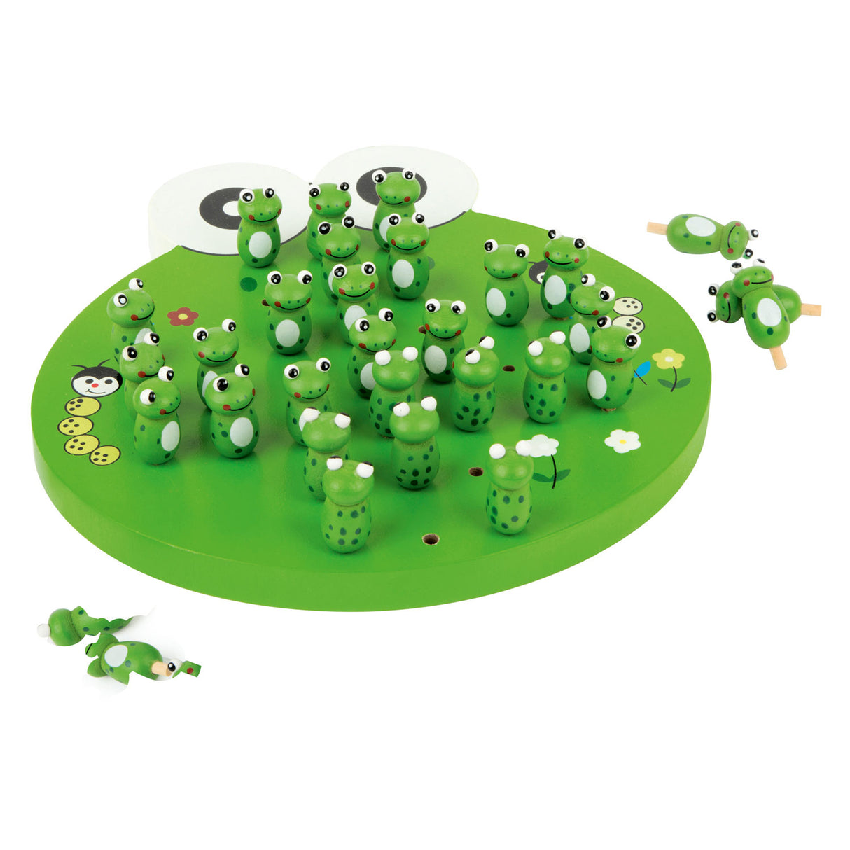 Small foot - jeu en bois grenouille solitaire