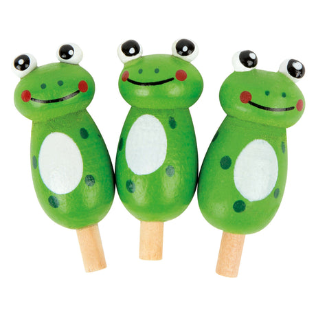 Small foot - jeu en bois grenouille solitaire