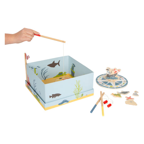 Small foot - jeu de canne à pêche en bois - 4 joueurs