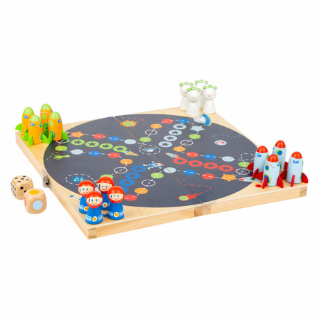 Petit pied de jeu de jeu en bois ludo