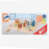 Small foot - jeu ludo en bois animaux de la ferme