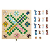 Small foot - jeu ludo en bois animaux de la ferme