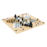 Lille fodbarrikade og Halma Wooden Board Game 2in1