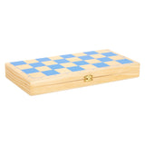 Petit pied d'échecs en bois chevaliers