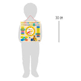 Small foot - Tableau d'apprentissage en bois indiquant l'heure souris - en allemand